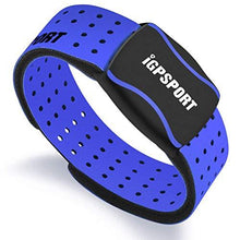 Load image into Gallery viewer, iGPSPORT HR60 Heart Rate Monitor Sensor Armband ANT+ and Bluetooth - Blue